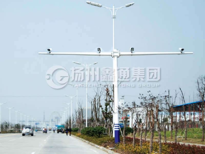 DJG-004，電子警察桿，T型八棱電警桿